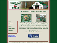 Tablet Screenshot of cherryplacefarm.com